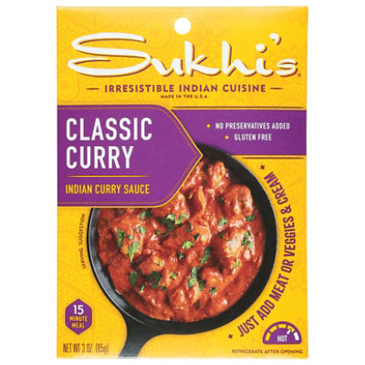 Sukhi's Indian Classic Curry Gluten Free Sauce Paste - 3 Oz - Image 1