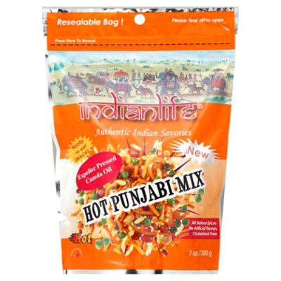 Indianlife Hot Punjabi Snack - 7 Oz - Image 1