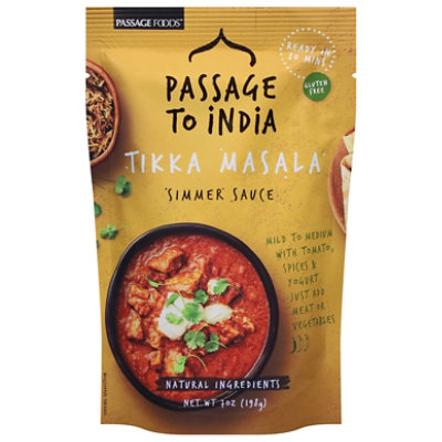 Passage Foods Simmer Sauce Passage to India Tikka Masala Mild