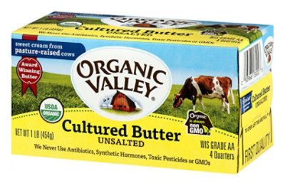 Organic Valley Butter Organic Cultured Unsalted - 1 Lb - Image 4