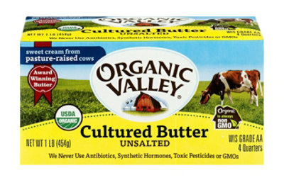 Organic Valley Butter Organic Cultured Unsalted - 1 Lb - Image 6