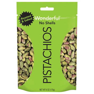 Wonderful Pistachios No Shells Roasted & Salted - 6 Oz.