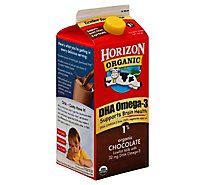 Horizon Organic Milk Chocolate DHA Omega 3 1% Lowfat Half Gallon - 64 Fl. Oz.
