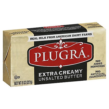 Plugra European Style Unsalted Butter - 8 Oz - Image 1