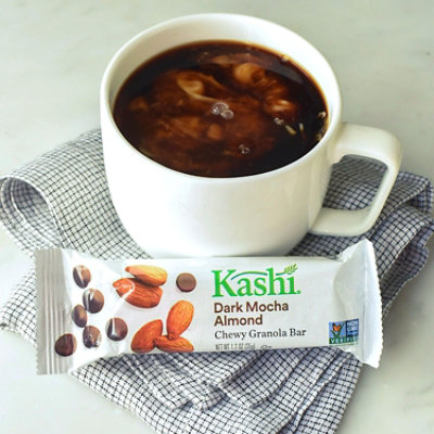 Kashi Chewy Granola Bars Fiber Bars Dark Mocha Almond 6 Count - 7.4 Oz - Image 2