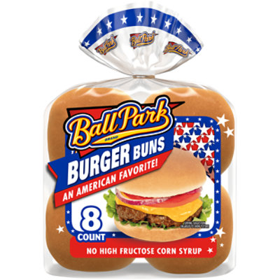 Ball Park White Hamburger Buns - 15 Oz