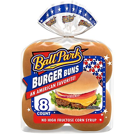 Ball Park White Hamburger Buns - 15 Oz - Image 1
