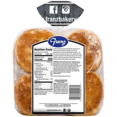 Franz Hamburger Buns Premium Kaiser 8 Count - 21 Oz - Image 5