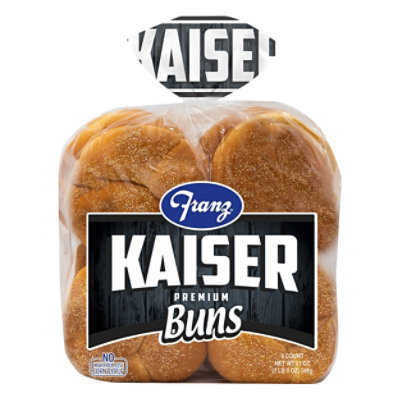 Franz Hamburger Buns Premium Kaiser 8 Count - 21 Oz