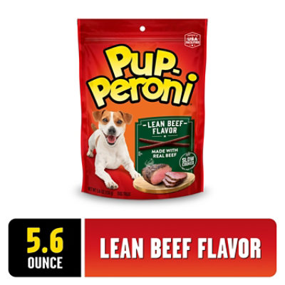 Pup-Peroni Dog Snacks Lean Beef Flavor Pouch - 5.6 Oz - Image 1