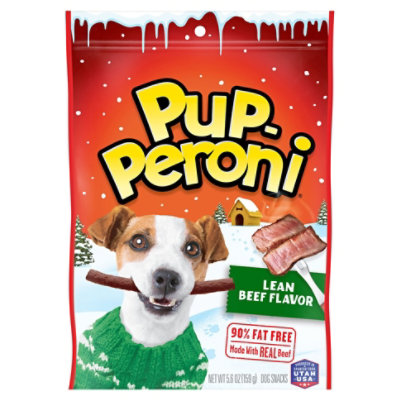 Pup-Peroni Dog Snacks Lean Beef Flavor Pouch - 5.6 Oz