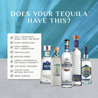 1800 Tequila Blanco 80 Proof - 1.75 Liter - Image 5