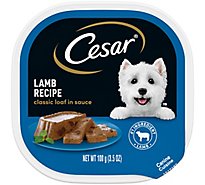 Cesar Classic Loaf Lamb Wet Dog Food Easy Peel Trays - 3.5 Oz