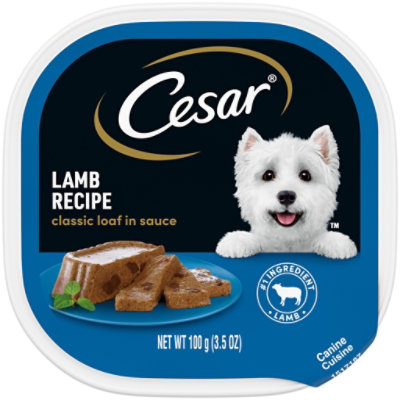 Cesar Classic Loaf In Sauce Lamb Recipe Soft Wet Dog Food - 3.5 Oz