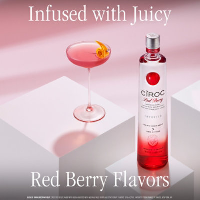 CIROC Red Berry Vodka Infused with Natural Flavors - 750 Ml - Image 3