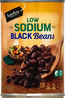 Signature SELECT Beans Black Low Sodium - 15 Oz - Image 2