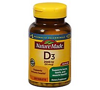Nature Made Vitamin D Supplement Tablets D3 2000 IU - 220 Count