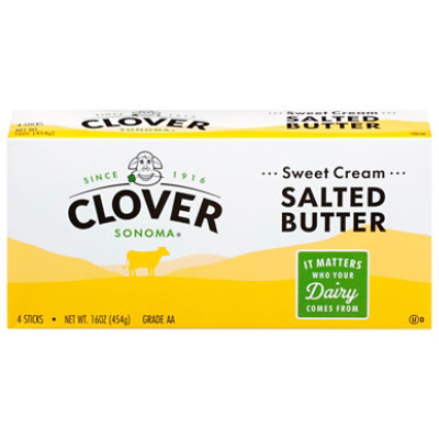 Clover Salted Sweet Cream Butter 4 Count  - 16 Oz