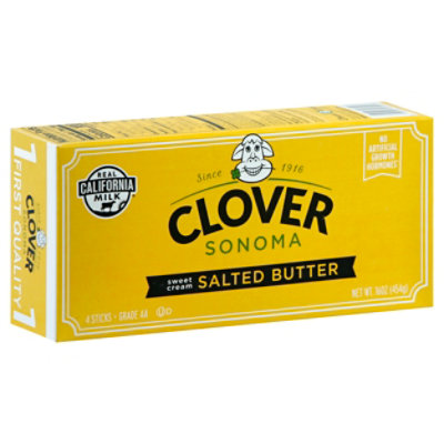 Clover Salted Sweet Cream Butter 4 Count  - 16 Oz - Image 1