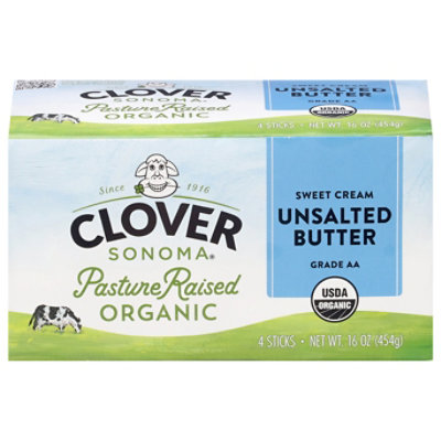 Clover Organic Farms Unsalted Butter - 16 Oz - Image 2