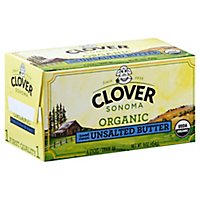 Clover Organic Farms Unsalted Butter - 16 Oz - Image 1