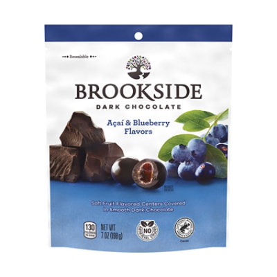 Brookside Dark Chocolate Acai And Blueberry Flavored Snacking Chocolate Bag - 7 Oz - Image 1