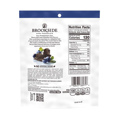 Brookside Dark Chocolate Acai And Blueberry Flavored Snacking Chocolate Bag - 7 Oz - Image 2