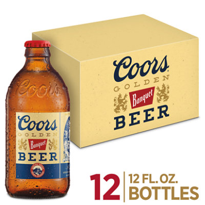 Coors Banquet American Style Lager Beer 5% ABV Bottles - 12-12 Fl. Oz. - Image 1