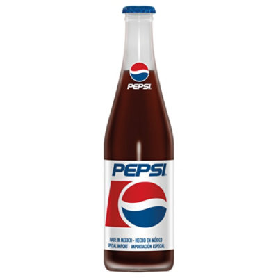 12 fl oz Pepsi in glass bottle (USA) - WITH SUGAR!!!