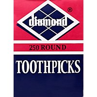 Diamond Toothpicks Round Box - 250 Count - Image 2