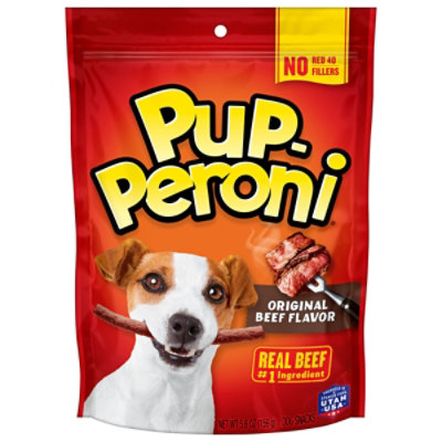 Pup-Peroni Dog Snacks Original Beef Flavor Pouch - 5.6 Oz