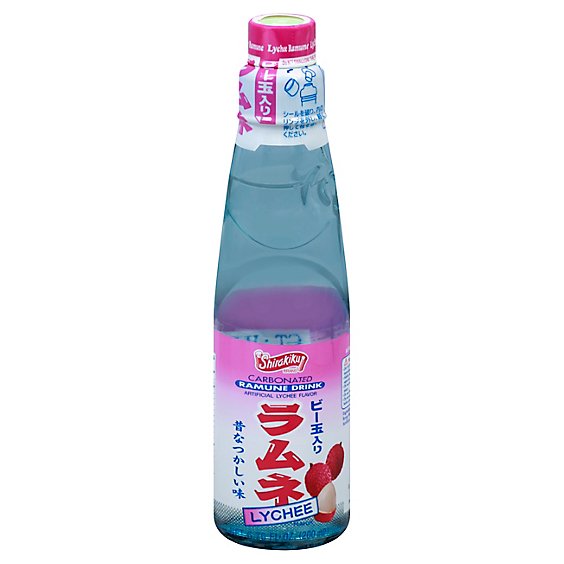 Shirakiku Ramune Drink Lychee Hawaii - 6.76 Oz