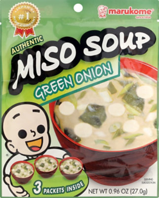 Marukome Green Onion Miso Soup - 0.96 Oz - Image 2