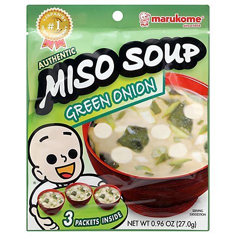 Marukome Green Onion Miso Soup - 0.96 Oz