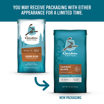 Caribou Coffee Caribou Blend Medium Roast Ground Coffee Bag - 12 Oz - Image 5