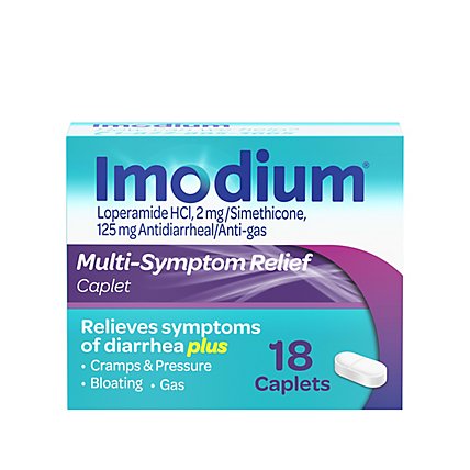 Imodium Multi-Symptom Relief Caplets - 18 Count - Image 2