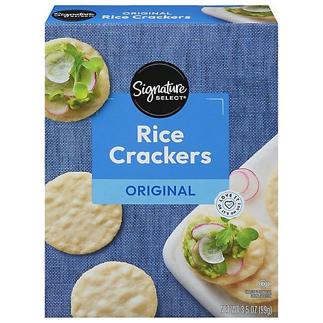 Signature SELECT Crackers Rice Original - 3.5 Oz