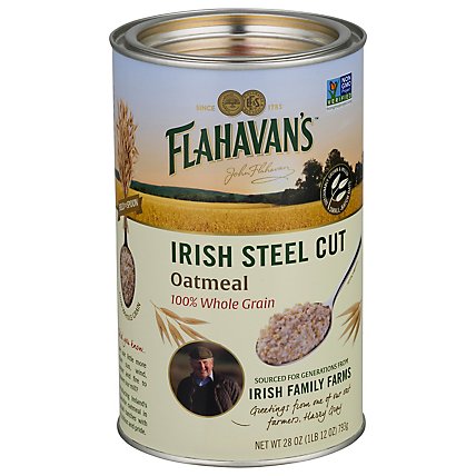 Flahavans Irish Steel Cut Oatmeal - 28 Oz - Image 1