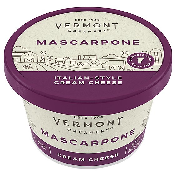 Vermont Creamery Cream Cheese Italian Style Mascarpone - 8 Oz