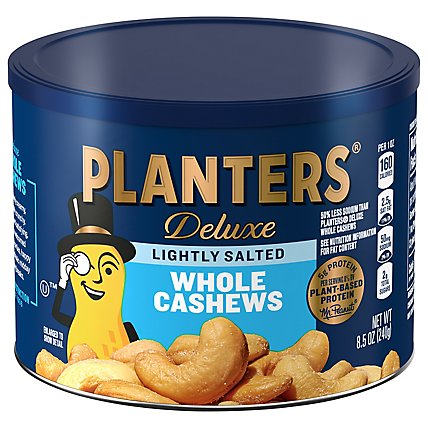 Planters Deluxe Cashews Whole Lightly Salted - 8.5 Oz - Image 1