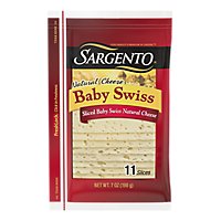 Sargento Cheese Slices Deli Style Baby Swiss 11 Count - 7 Oz - Image 3
