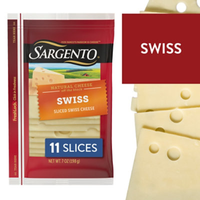 Sargento Sliced Swiss Natural Cheese 11 Count - 7 Oz - Image 1