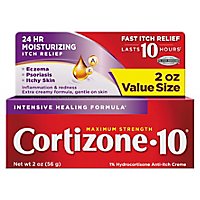 Cortizone 10 Anti-Itch Creme Maximum Strength Intensive Healing Formula - 2 Oz - Image 2