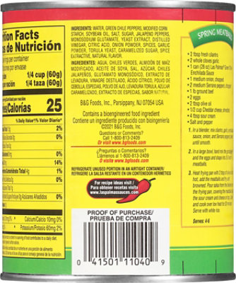 Las Palmas Sauce Enchilada Green Chile Picante Hot Can - 28 Oz - Image 6