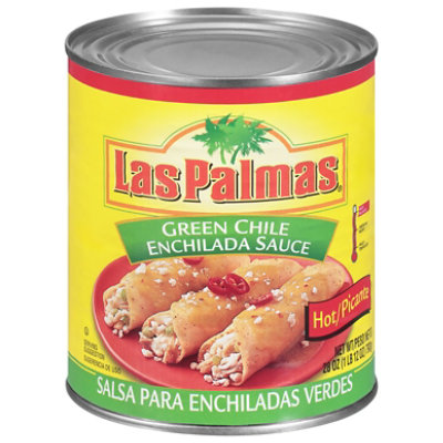 Las Palmas Sauce Enchilada Green Chile Picante Hot Can - 28 Oz - Image 1