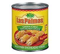Las Palmas Sauce Enchilada Green Chile Picante Hot Can - 28 Oz