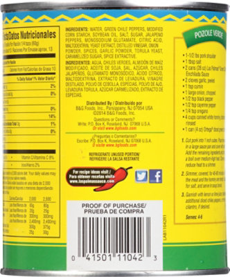 Las Palmas Sauce Enchilada Green Chile Mild Can - 28 Oz - Image 6