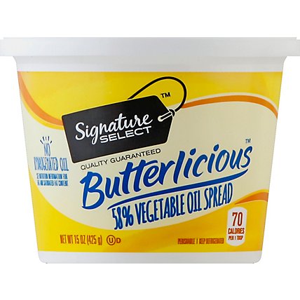 Signature SELECT Butterlicious Spread 58% Vegetable Oil - 15 Oz - Image 2