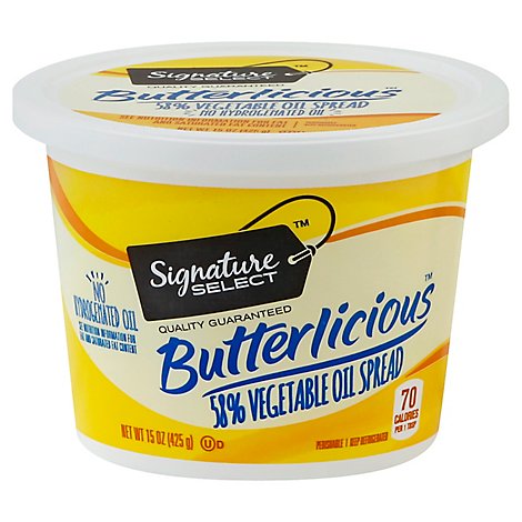 Signature SELECT Butterlicious Spread 58% Vegetable Oil - 15 Oz