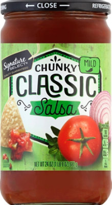 Signature SELECT Chunky Classic Mild Salsa Jar - 24 Oz - Image 2